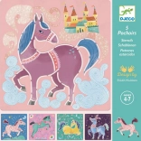 DJECO Pochoirs Chevaux