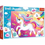 Puzzle 100 Pieces Beautiful Unicorn Trefl