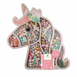 Wooden Pastel Beads – Unicorn