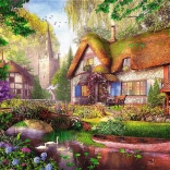 Trefl Puzzle Premium Plus Tea Time – Fairy-Tale Cottage 1000 Pieces