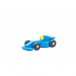 Wooden Racing Car Blue for Children