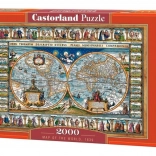 Puzzle 2000 Pieces World Map 1639