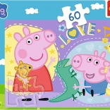 puzzle 60 pieces happy piglet – peppa pig