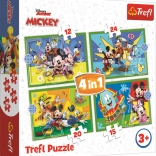Puzzle 4-in-1 MICKEY AND FRIENDS