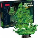 CubicFun 3D Puzzle Sailing Ship Flying Dutchman Glowing in the Dark
