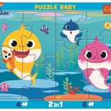 Baby Puzzle Baby Shark Happy Sharks 2-in-1, 10 pieces