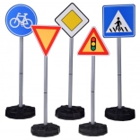 Educational Set of Traffic Signs for Children