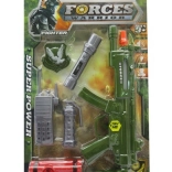 Military set for kids 30 cm with light and sound effects