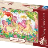 Puzzle Colorful Ponies 239 pieces D-Toys