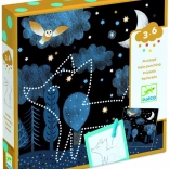 Djeco illuminated pictures – punching set for children 3–6 years