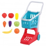 PlayGo shopping cart with groceries