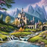 Puzzle Fairy Tale Castle 500 Pieces Cherry Pazzi