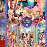 Puzzle 2x500 – Furry Friends TREFL