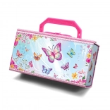 Pecoware Jewelry Box – Butterflies with Lock and Charms