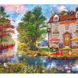 Puzzle Hotel Riverside Inn 1000 pieces by Gibsons