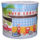 Round Box with Mole Motif