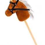 Scarlet hobby horse on a stick - light brown
