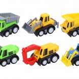 Véhicules de chantier à rétrofriction 6 pcs, 6 cm