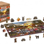 Houten puzzel Fietsen in Amsterdam