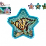 Teddies marble maze star – pocket puzzle for kids (assorted colors)