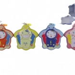 Kids' metal piggy bank with lock 10 × 6 cm – 4 colors