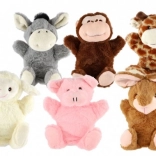 Knuffel diertje handpop - 1st