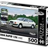 Puzzle Retro Cars Škoda Rapid 136 (1988) – 500 pieces