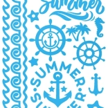 Toppe termoadesive con motivo marinaro – foglio grande 20 × 30 cm