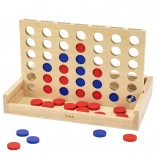 Viga wooden logic game 4 in a row