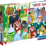 Puzzle CLEMENTONI Leo and Tig 3×48 pieces