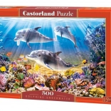 Puzzle 500 Pieces Dolphins Underwater