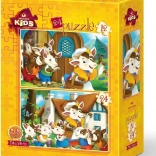Cute Calves Puzzle 12 and 24 Pieces