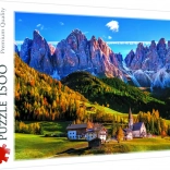 Puzzel Val di Funes, Dolomieten – 1500 stukjes Trefl
