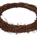 Couronne décorative en rotin 35 cm