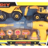 Screw-Together Construction Vehicle Set