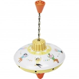 Metal spinning top small VILAC – white