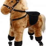 Hnědý koník na kolečkách