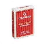 plastic poker cards COPAG – red, regular index