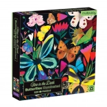 Mudpuppy Puzzle Butterflies Glow in the Dark 500 Pieces