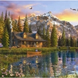 Puzzle Cabin by the Lake 2000 Pieces