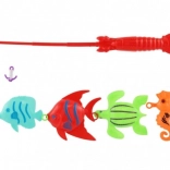 Teddies children's fishing game with rod and fish