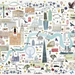 Gibsons Puzzle Map of London 1000 Pieces