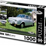 Retro Cars Puzzle Škoda 100 L 1000 pieces