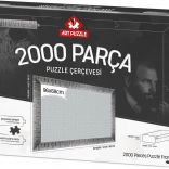 Silver Puzzle Frame 96x68 cm