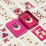 Lotso playing cards in a tin box