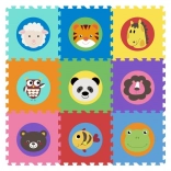 Foam educational mat with animal motifs from EVA foam 90 × 90 cm, 9 pieces