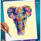 CreArt pittura secondo i numeri – elefante divertente