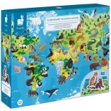JANOD Educational Puzzle – Endangered Animals, 200 Pieces
