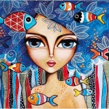 Girl with Fish Puzzle 1000 Pieces