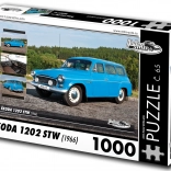 Puzzle RETRO-CARS Škoda 1202 STW 1000 pieces